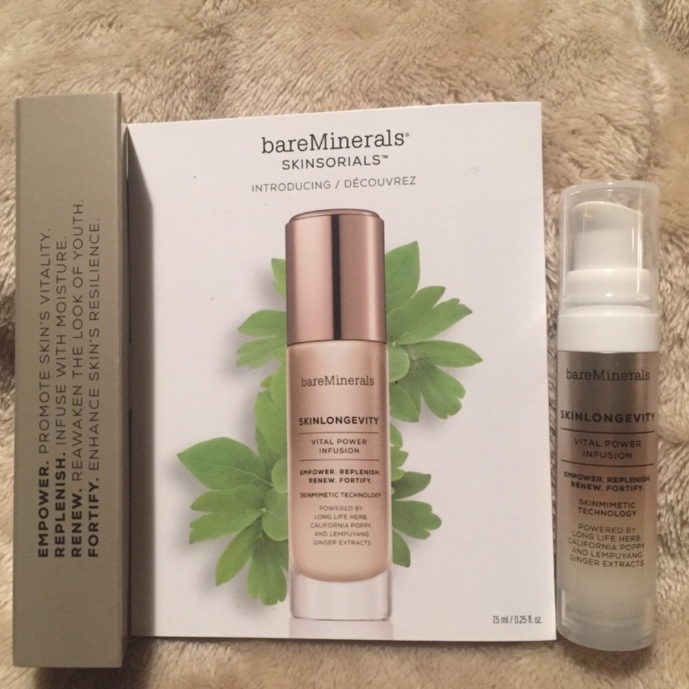 2 Bareminerals Skinlongevity Vital Power Infusion Serums - Picture 2 of 7